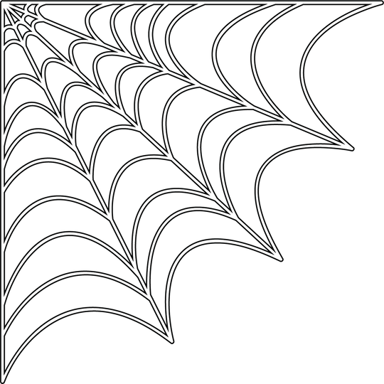 White Halloween Spider Web